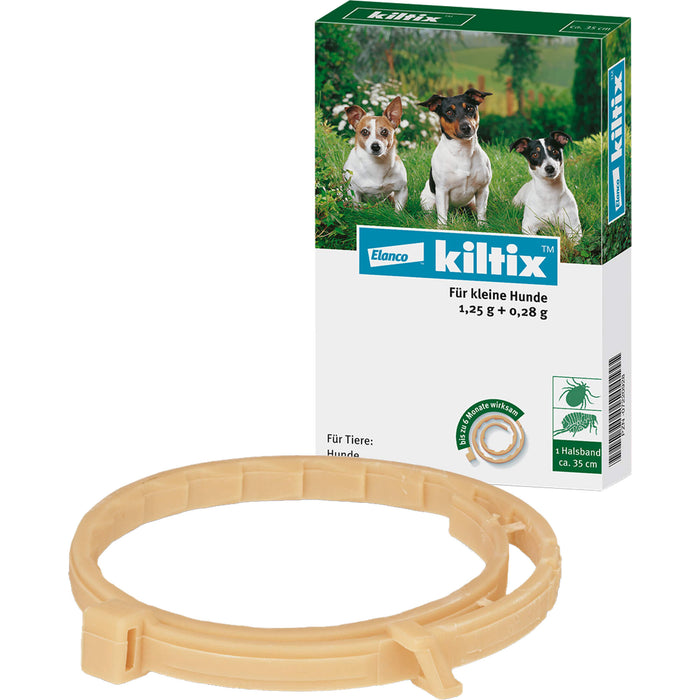 Elanco kiltix für kleine Hunde Ektoparasitizid-Halsband gegen Zecken und Flöhe, 1 St. Halsband