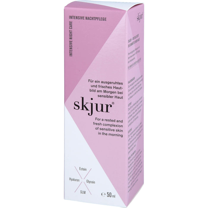 Skjur Intensive Nachtpflege für ein ausgeruhtes und frisches Hautbild bei sensibler Haut, 50 ml Creme