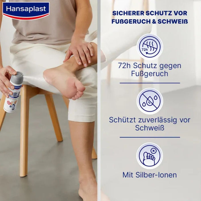 Hansaplast Fuß Spray Silver Active, 150 ml Lösung