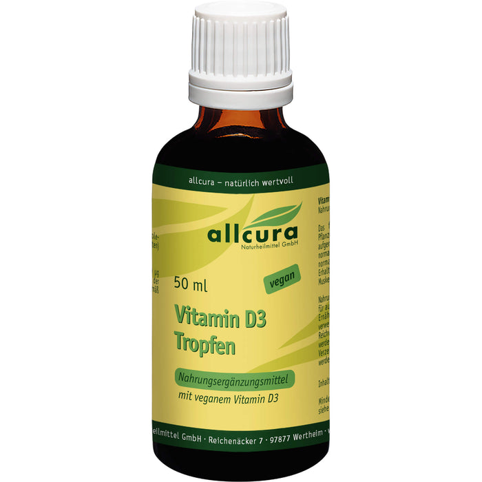 Vitamin D3 Tropfen vegan, 50 ml TRO