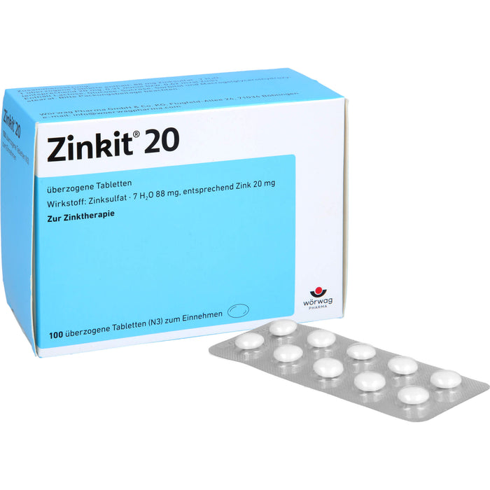 Zinkit® 20, Überzogene Tabletten, 100 St UTA