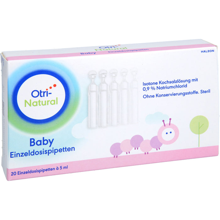 Otri-Natural Baby Einzeldosispipetten isotone Kochsalzlösung mit 0,9% Natriumchlorid, 20 St. Einzeldosispipetten