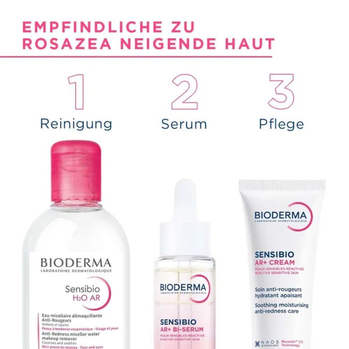 BIODERMA Sensibio AR+ Bi-Serum für empfindliche Haut zur Reduzierung von Rötungen und Verbesserung der Hautfestigkeit, 30 ml Lösung