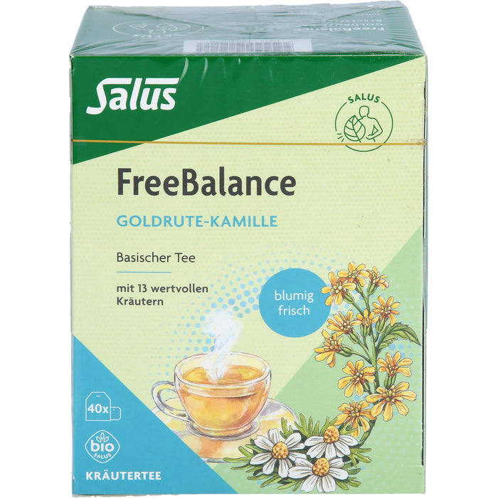 Salus FreeBalance Goldrute-Kamille basischer Tee mit 13 wertvollen Kräutern, 40 St. Beutel