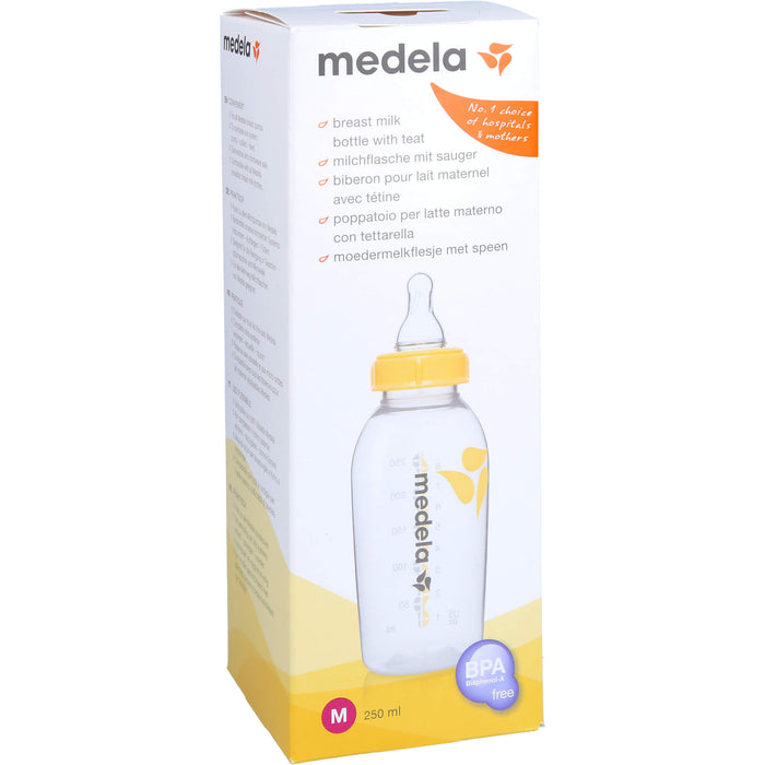 Medela Muttermilchflasche 250 ml mit Sauger M, 1 St. Lösung