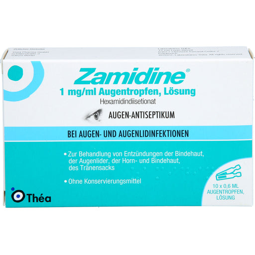 Zamidine 1 mg/ml Augentropfen bei Augen- und Augenlidinfektionen, 10 St. Einzeldosisbehältnisse