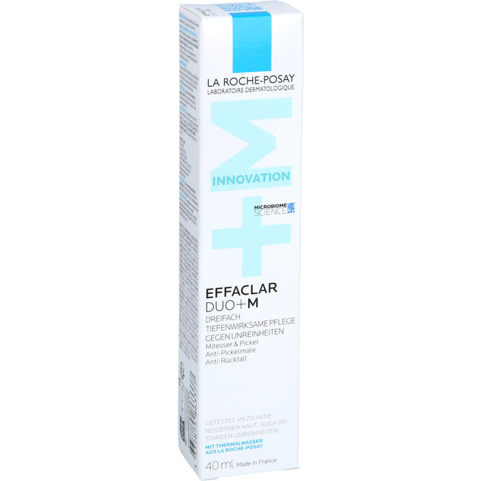 La Roche-Posay Effaclar Duo+M dreifach tiefenwirksame Pflege gegen Unreinheiten, 40 ml Creme