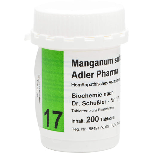 Biochemie Adler 17 Manganum sulfuricum D12 Tbl., 200 St TAB