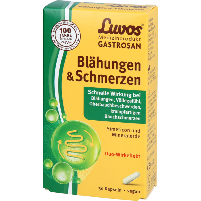 Luvos Gastrosan Kapseln bei Blähungen & Schmerzen, 30 St. Kapseln