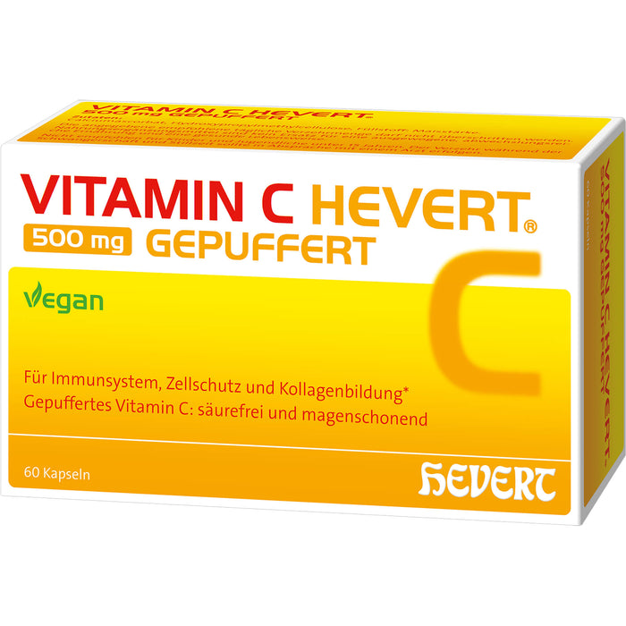 Vitamin C Hevert 500 mg gepuffert, 60 St KAP