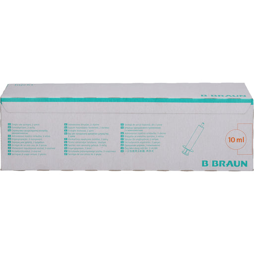 B. Braun Injekt Luer Solo 10 ml zweiteilige Einmalspritze mit Luer-Ansatz, 100 St. Packung