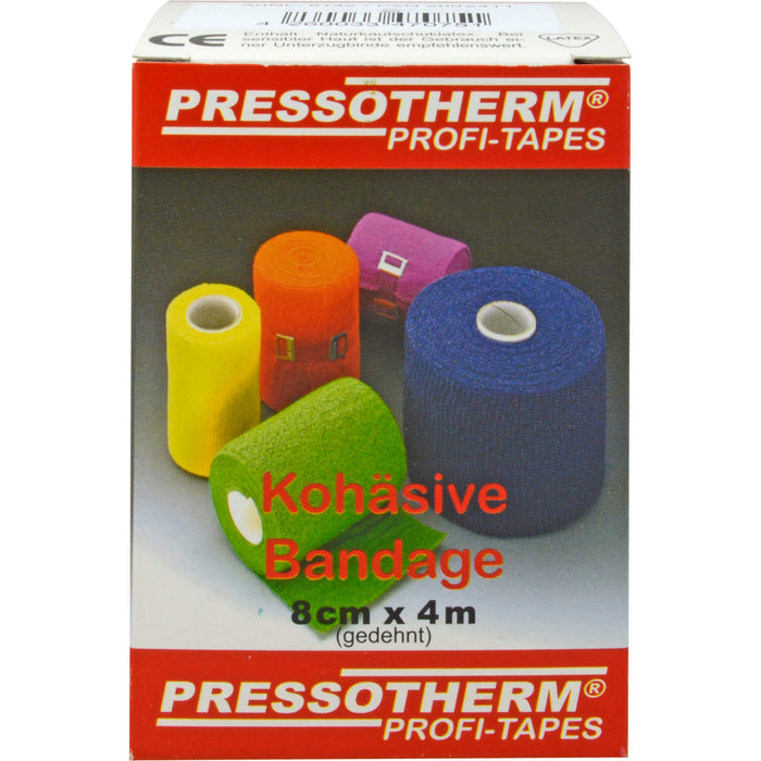 Pressotherm Kohäsive Bandage 8cmx4m grün, 1 St BIN