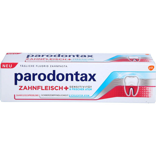 Parodontax Zahnfleisch Sensitivität & Frischer Atem tägliche Fluorid Zahnpasta, 75 ml Zahncreme