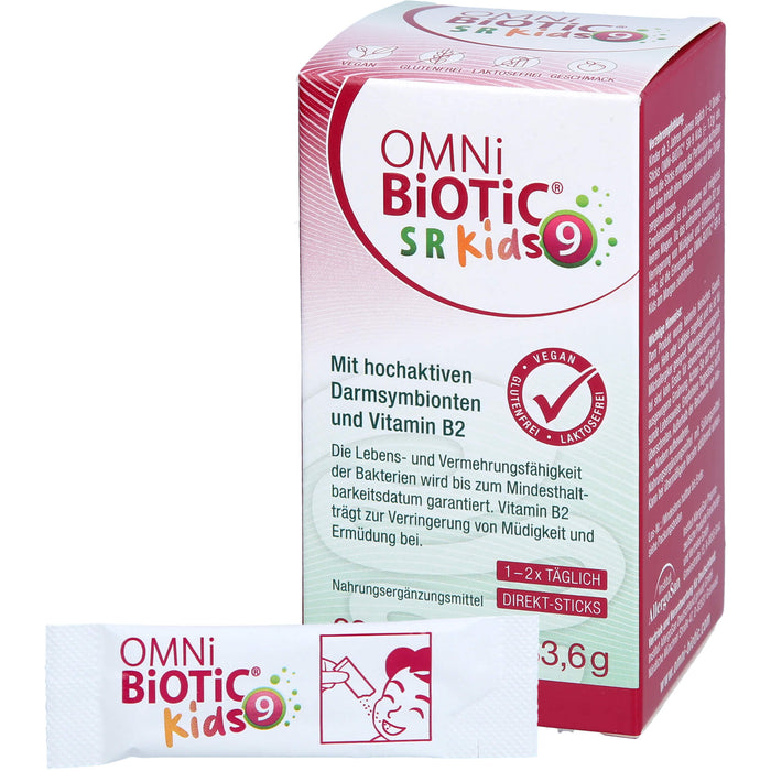 OMNi-BiOTiC SR-9 Kids mit wertvollen Bakterienstämmen, 28 St. Beutel