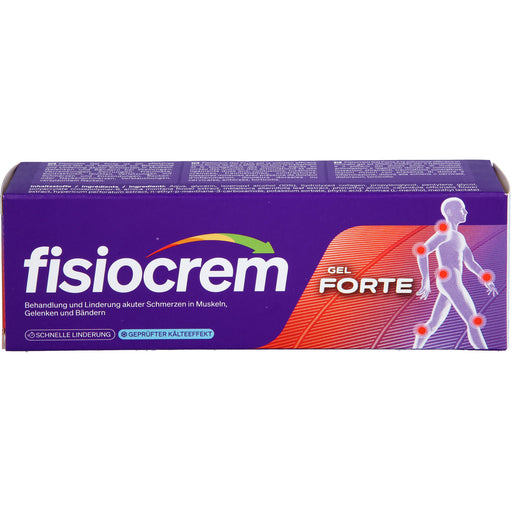 Fisiocrem Gel Forte zur Behandlung akuter Beschwerden in Muskeln, Gelenken und Bändern, 50 ml Gel