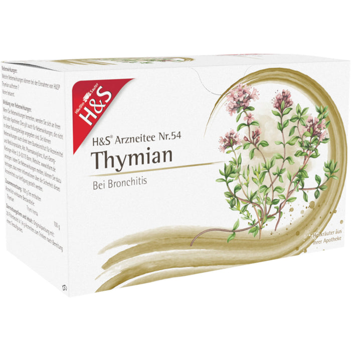 H&S Thymian Arzneitee Nr. 54, 20 St. Filterbeutel