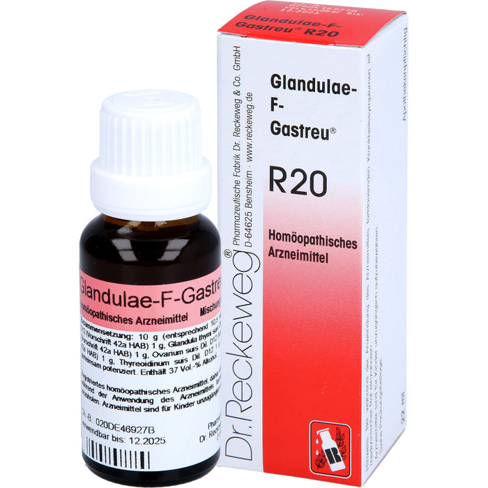 Dr. Reckeweg Glandulae-F-Gastreu R20 Mischung, 22 ml Lösung