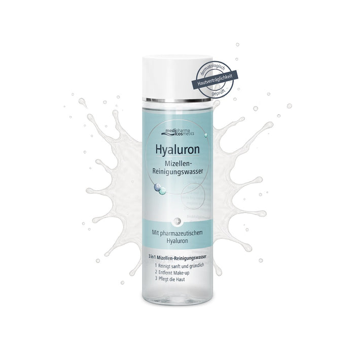 Medipharma Cosmetics Hyaluron Mizellen-Reinigungswasser, 200 ml Lösung
