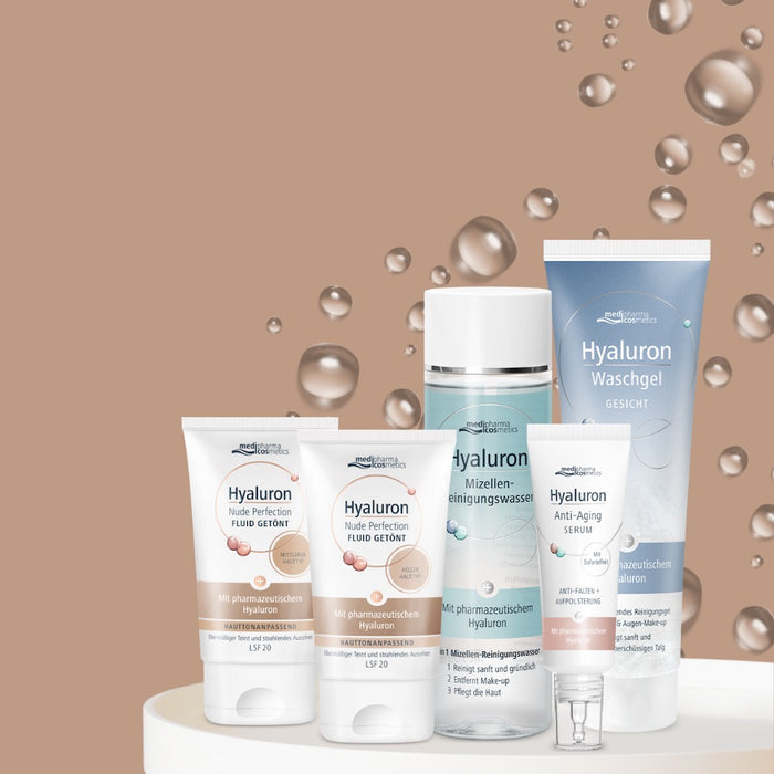 Medipharma Cosmetics Hyaluron Nude Perfection Fluid getönt heller Hauttyp LSF20, 50 ml Creme