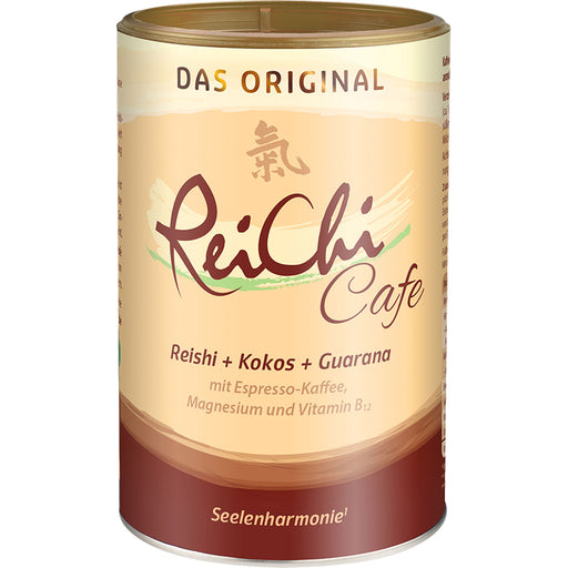ReiChi Cafe Reishi-Pilz Espresso-Kaffee mit Kokos Guarana Ginseng Pulver, 400 g Pulver