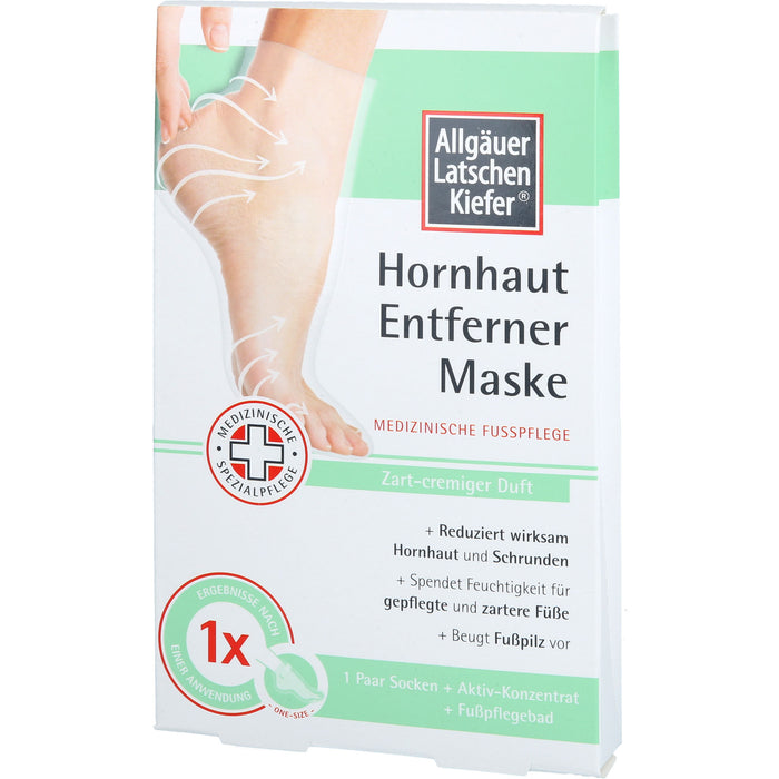 ALLGÄUER LATSCHENKIEFER Hornhaut Entf.Maske cremig Set, 1 St. Creme