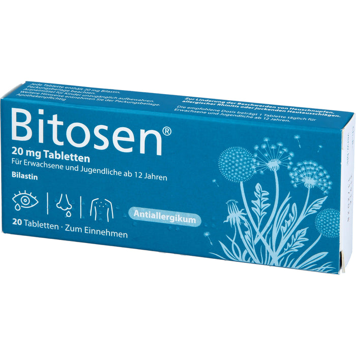 Bitosen 20 mg Tabletten bei Allergien, 20 St. Tabletten