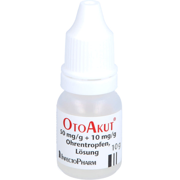OtoAkut 50 mg/g Phenazon + 10 mg/g Procain hydrochlorid Ohrentropfen, 10 g Lösung