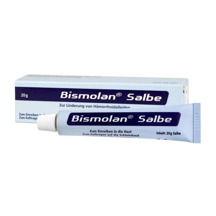 Bismolan Salbe zur Linderung von Hämorrhoidalleiden, 20 g Salbe