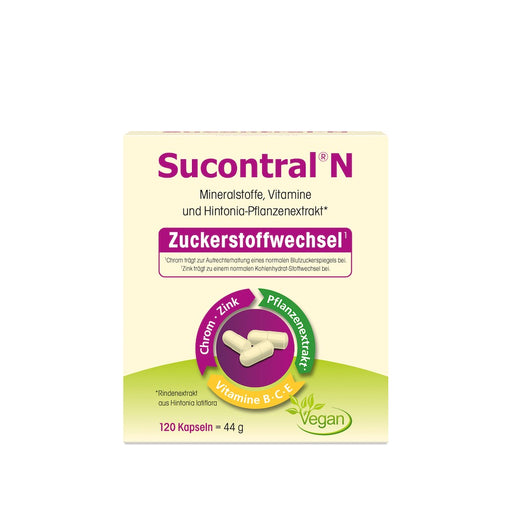 Sucontral N Kapseln für Zuckerstoffwechsel, 120 St. Kapseln