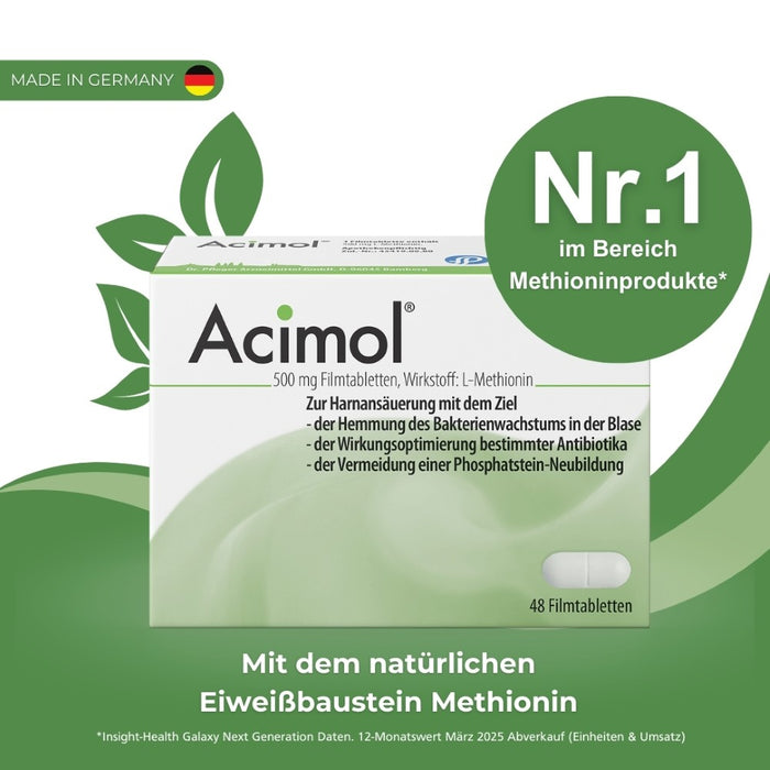 Acimol 500 mg  mit pH-Teststreifen, 96 St. Tabletten