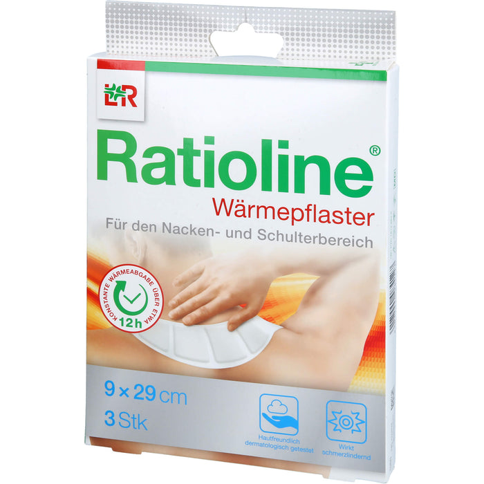 Ratioline Wärmepflaster Nacken / Schulter 29 x 9 cm, 3 St. Pflaster