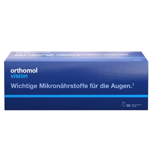 Orthomol Vision - wichtige Mikronährstoffe für die Augen - Nahrungsergänzung mit Lutein, Zeaxanthin, Omega-3-Fettsäuren, 90 St. Tagesportionen