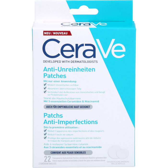 CeraVe Anti-Unreinheiten Patches für empfindliche Haut, 22 St. Pflaster