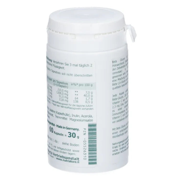 The Nutri Store Beta-Glucan plus Kapseln, 60 St. Kapseln