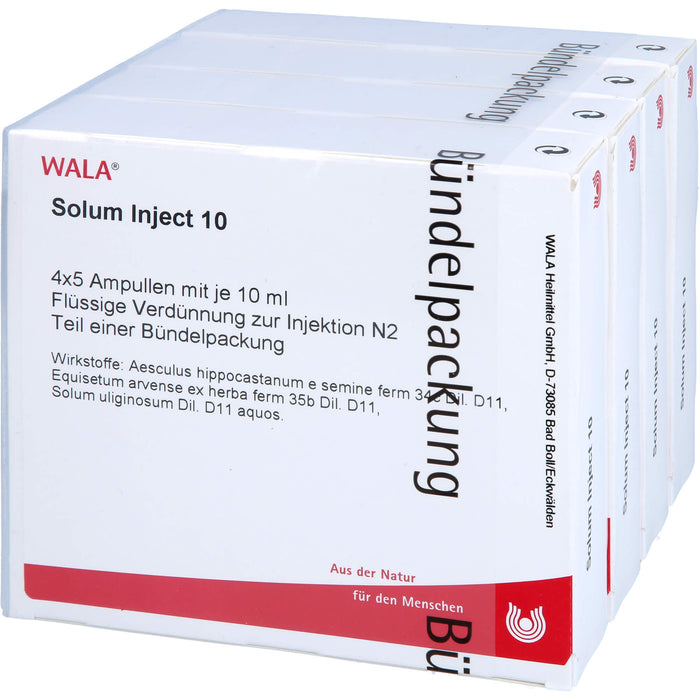 WALA Solum Inject 10 flüssige Verdünnung, 20 St. Ampullen