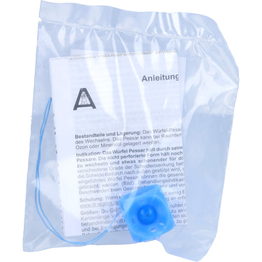 Arabin Würfelpessar perforiert Gr. 0/25mm, 1 St 