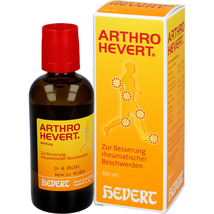 Arthro Hevert bei rheumatischen Schmerzen und eingeschränkter Beweglichkeit, 100 ml Tropfen