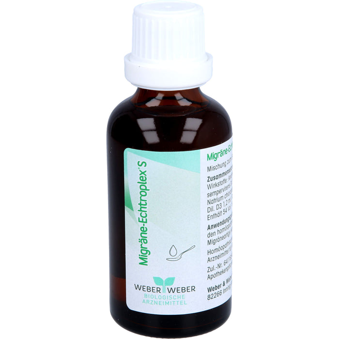 Migräne-Echtroplex S Mischung bei migräneartigen Kopfschmerzen, 50 ml Mischung