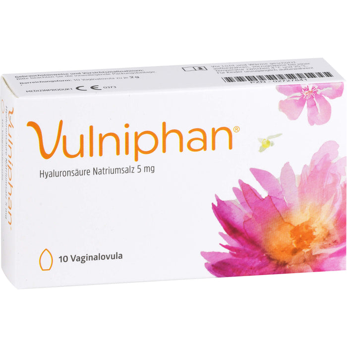 Vulniphan Vaginalovula bei Atrophie und Dystrophie der Vaginalschleimhaut, 10 St. Zäpfchen