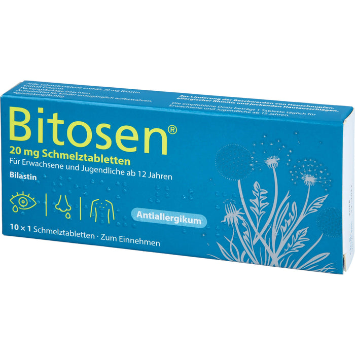 Bitosen 20 mg Schmelztabletten bei Allergien, 10 St. Tabletten
