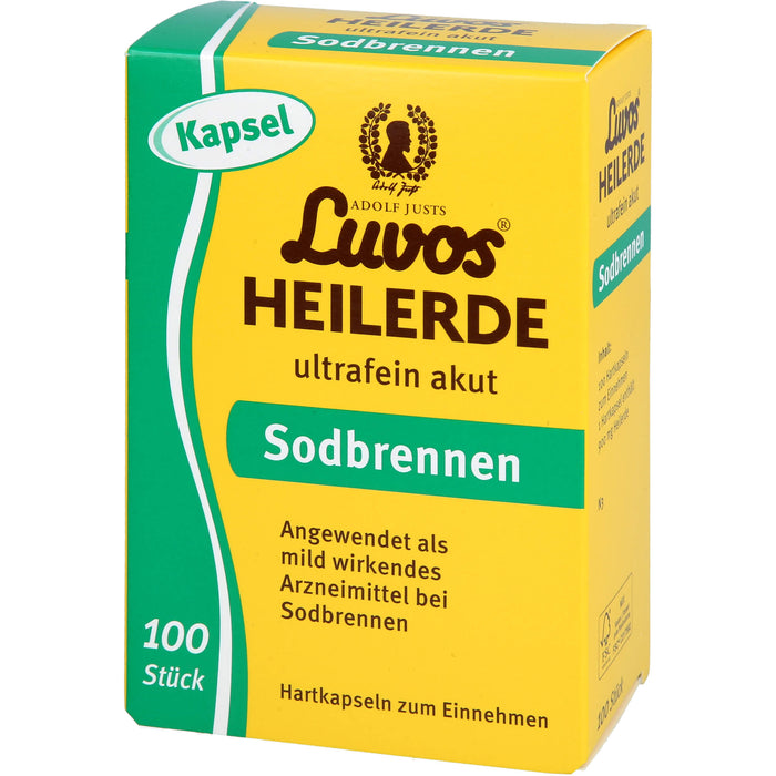 Luvos Heilerde ultrafein akut Kapseln bei Sodbrennen, 100 St. Kapseln