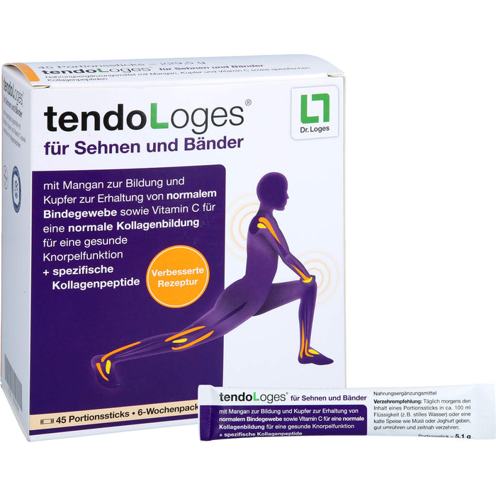 TendoLoges Pulver  für Sehnen und Bänder, 45 St. Sticks