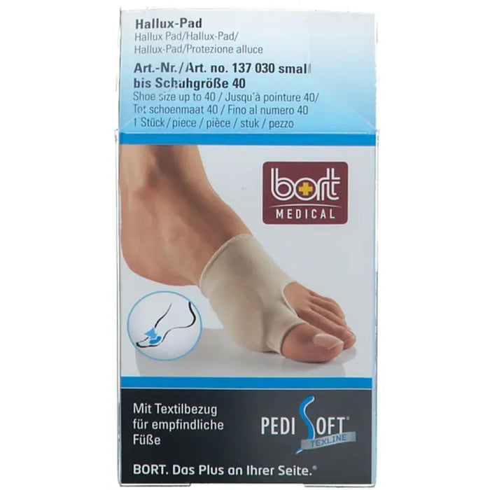 BORT PediSoft TexLine Hallux-Pad Gr. S bis Schuhgröße 40, 1 St. Zubehör