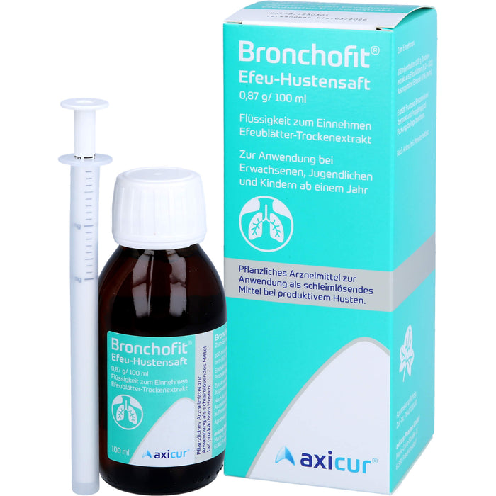 Bronchofit  Efeu-Hustensaft, 0,87 g/100 ml, Flüssigkeit zum Einnehmen, 100 ml Lösung