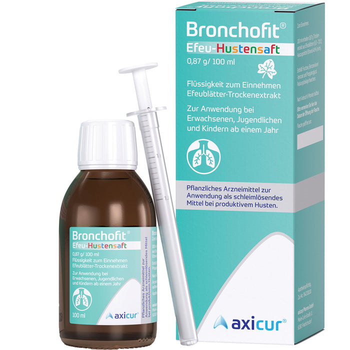 Bronchofit  Efeu-Hustensaft, 0,87 g/100 ml, Flüssigkeit zum Einnehmen, 100 ml Lösung