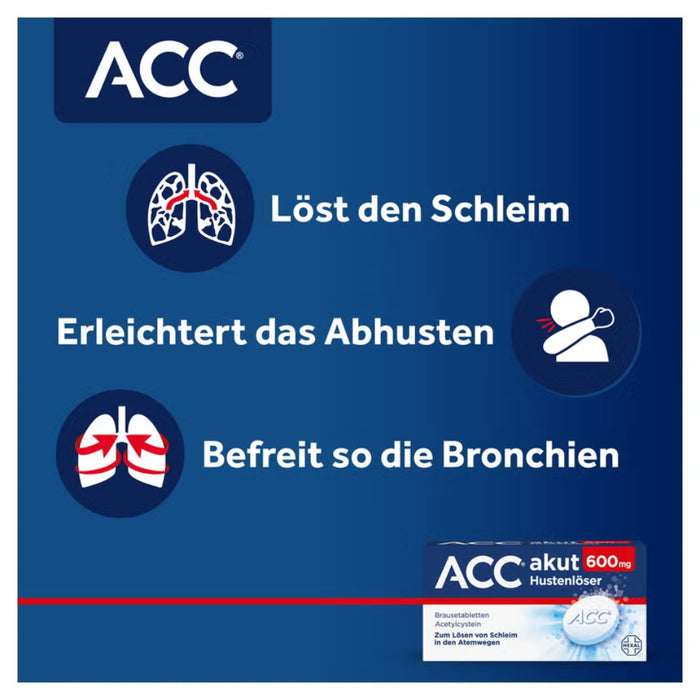 ACC akut 600 mg Hustenlöser Brausetabletten, 20 St. Tabletten