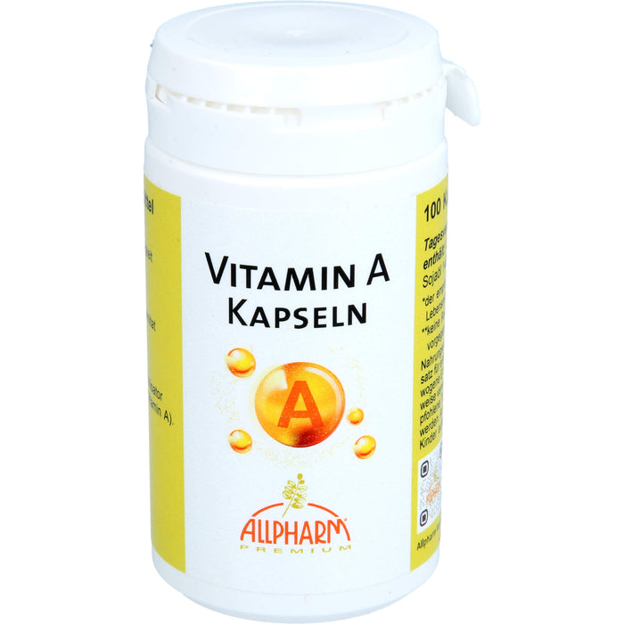 ALLPHARM Vitamin A 2500 i. E. Kapseln trägt zum normalen Sehen bei, 100 St. Kapseln