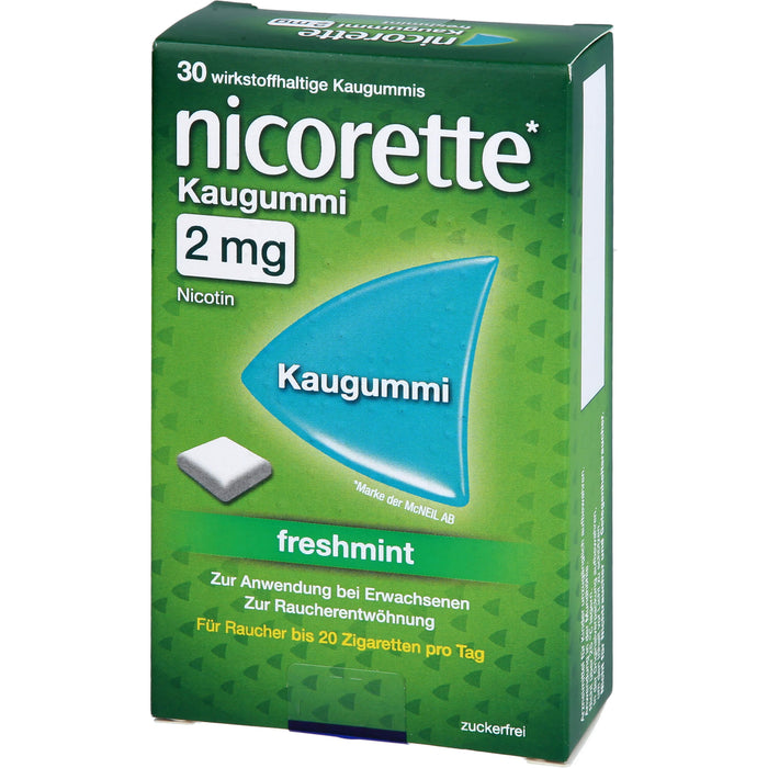 nicorette Kaugummi 2 mg freshmint  Reimport EMRAmed, 30 St. Kaugummi