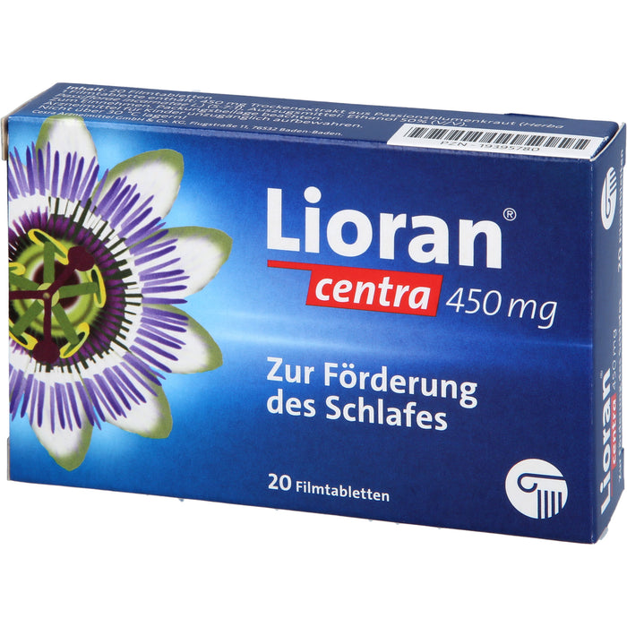 Lioran centra 450 mg Filmtabletten zur Förderung des Schlafes, 20 St. Tabletten