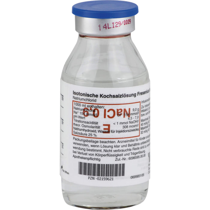 Isotonische Kochsalzlösung, Injektionslösung Fresenius 0,9% Glasfl. 100ml, 10X100 ml INF
